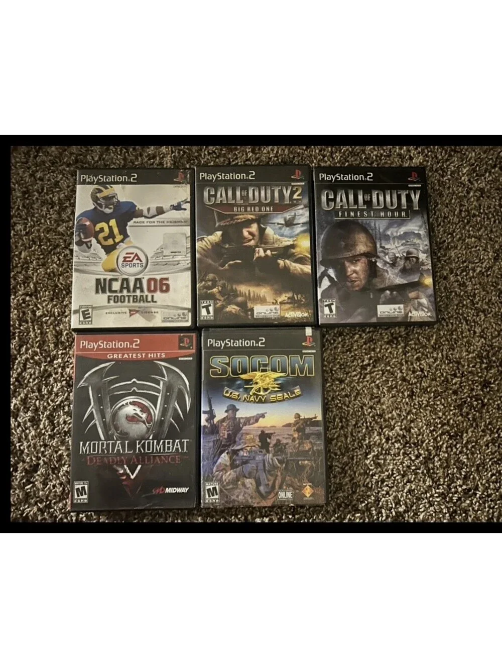 Sony PlayStation 2 PS2 SCPH-30001 NTSC-U/C Bundle w/ Games, Memory Card